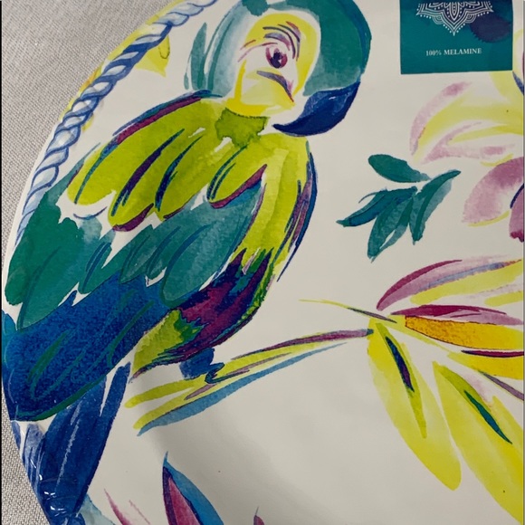 Artistic Accents Dining Artistic Accents Parrot Melamine Dinner